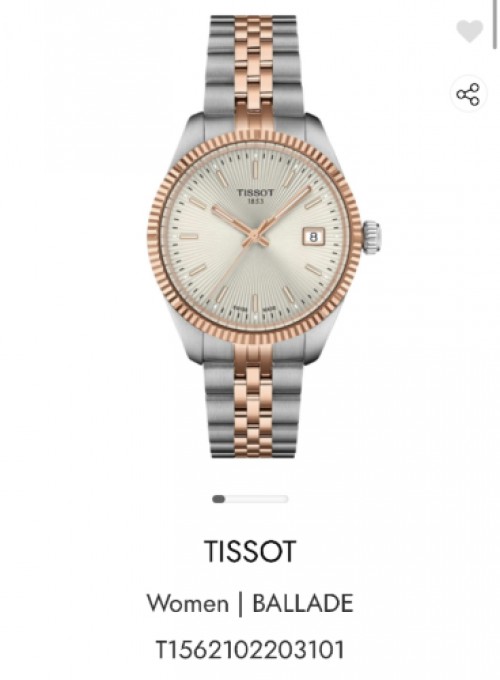 Tissot Ballade 34 mm Silver Tiffany Green Authentic Store Quality