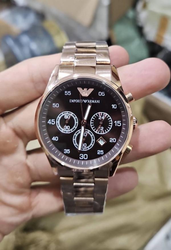 Alternative view of Emporio Armaani Metal Chronograph (All Working)