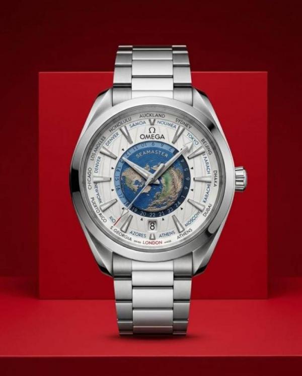 Alternative view of Omegga Seamaster Aqua Terra World Map ( Swift Movement )