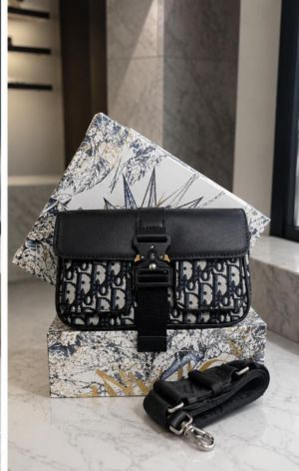 Christian_dio_Mini Saddle Messenger Bag with box 6499