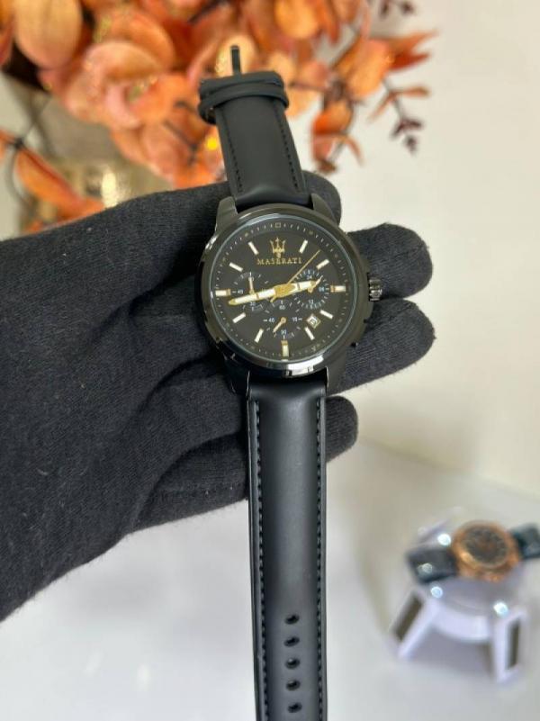 Alternative view of Maserati Chronograph 1st Quality Full Black WC-123