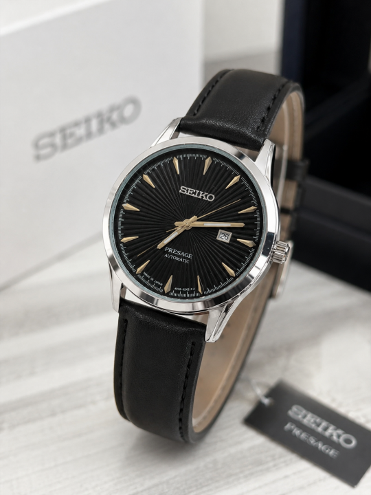 SEIK O PRESAGE LEATHER QUARTZ 929