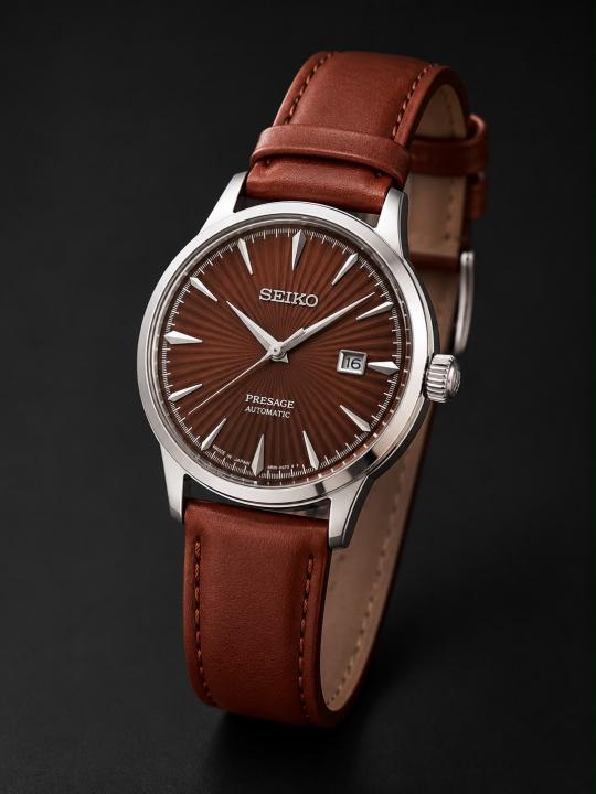 SEIK O PRESAGE LEATHER QUARTZ 934