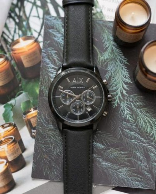 Armai Exchange Gunmetal Leather J1046
