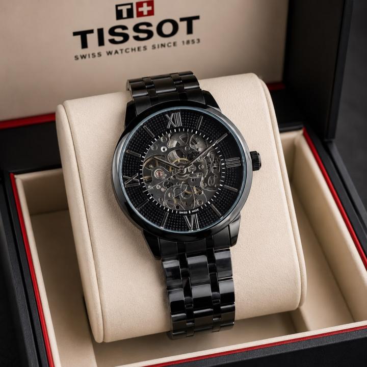 Alternative view of TISSSOT AUTOMATIC FULL BLACK WATCH