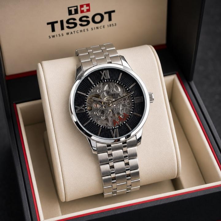 TISSSOT AUTOMATIC SILVER BLACK WATCH