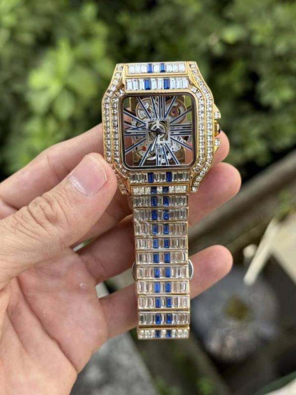 Alternative view of Cartie Santos Diamond Quartz (GoldBlue)