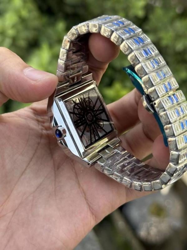 Alternative view of Cartie Santos Diamond Quartz (SilverBlue)