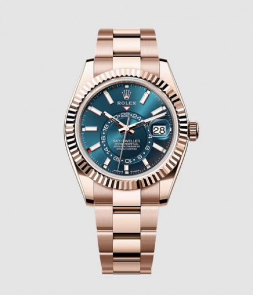 Rolex Sky Dweller Rose Gold Sea Blue