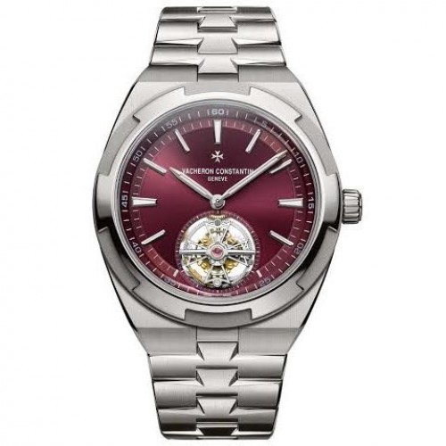 Vacheron Constantin Overseas Tourbillion Sunburst Red Dial Semi ETA