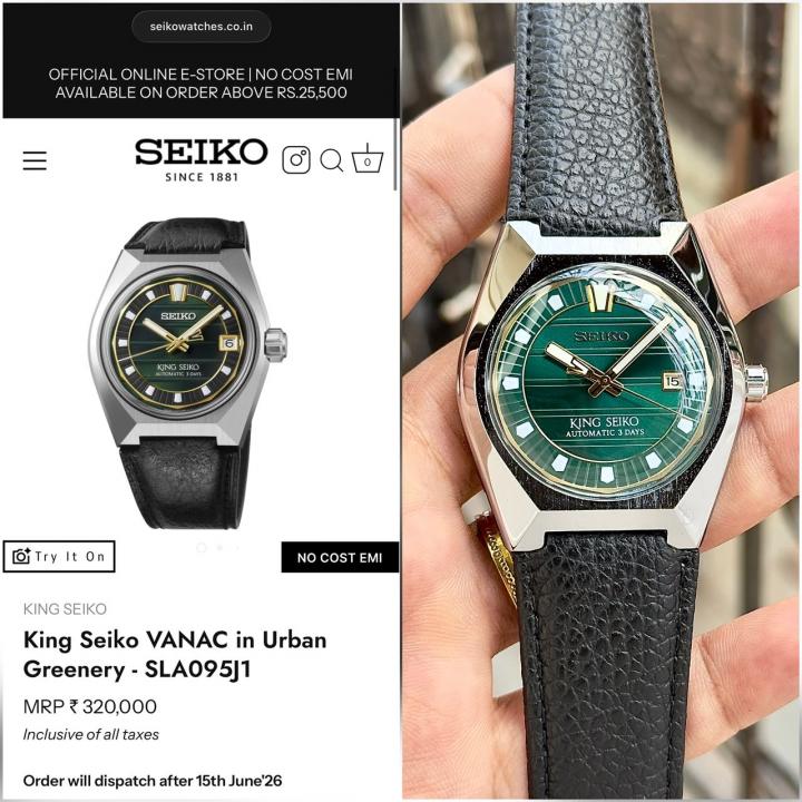 SEIK O KING VANAC LEATHER MENS 409