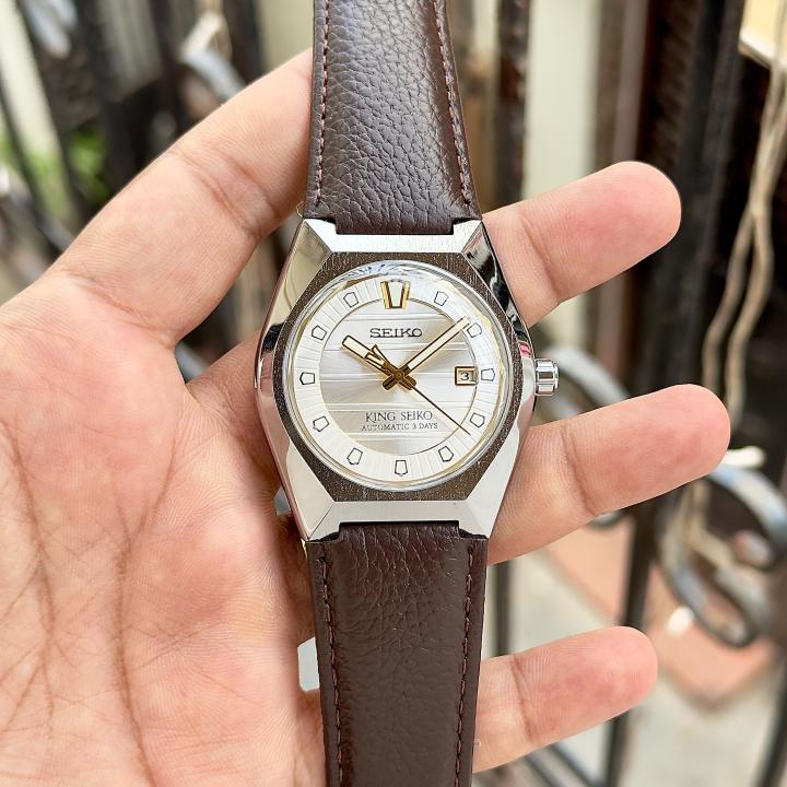 SEIK O KING VANAC LEATHER MENS 420