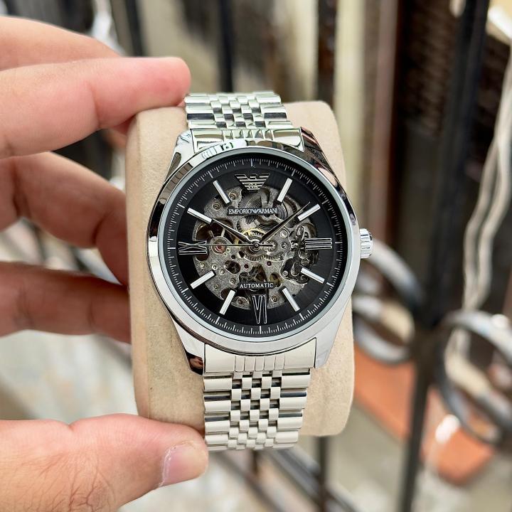 Alternative view of Emporio Armaa ni Antonio Automatic Silver-Black