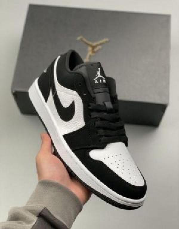 Jordan 1 Low Panda Black White For mens