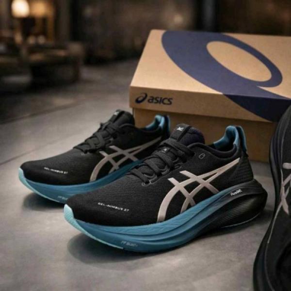Asiccs gel Nimbus 27 Black Green For mens
