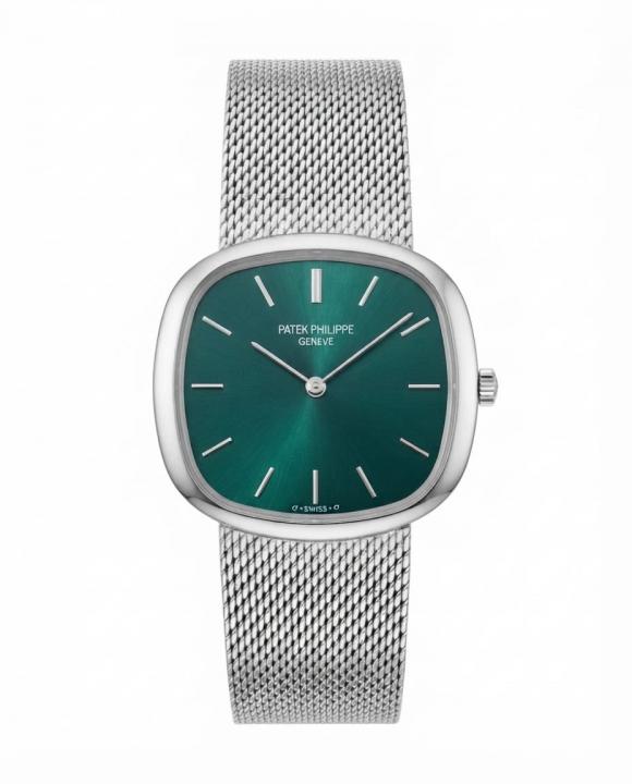 Patek philipe Ellipse Timepiece Silver Green  Dial