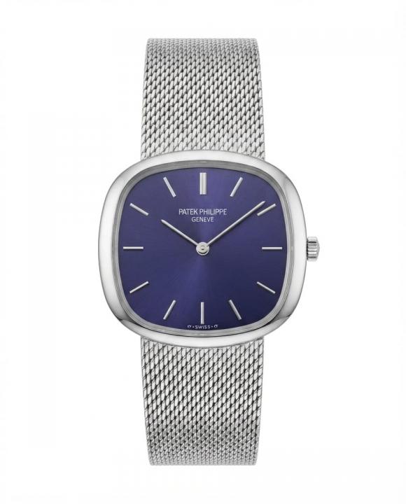 Patek philipe Ellipse Timepiece Silver Blue  Dial