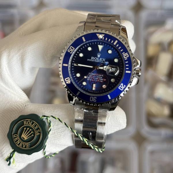 Alternative view of Role Submariner 1st Quality Quartz Silver Blue