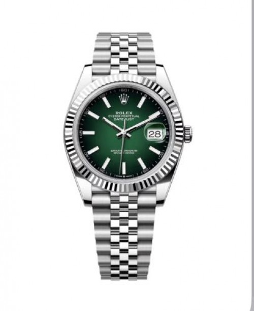Rolex Date Just Ombre Green Semi ETA