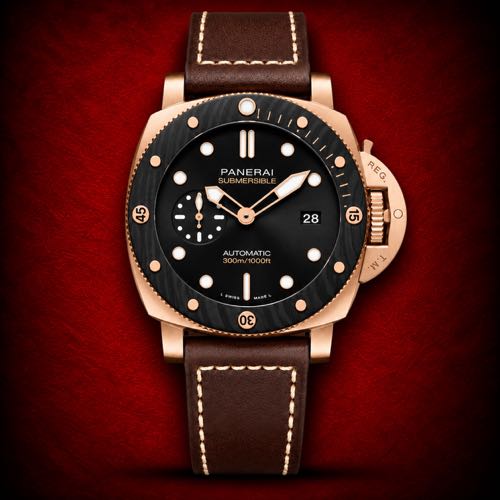 Luminor Panerai Submersible Bronzo Shining Rosegold