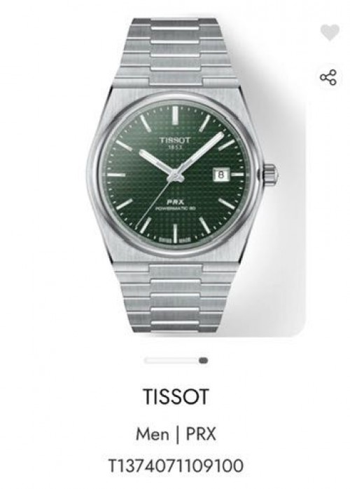 Tissot Prx Powermatic 80 40mm Green Authentic Store Quality