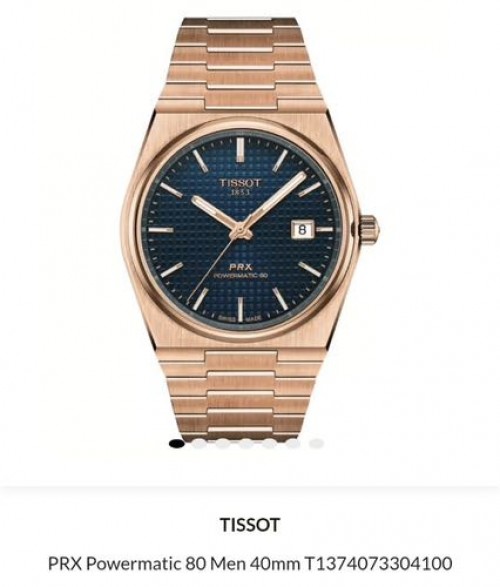 Tissot Prx Powermatic 80 40mm Rose Gold Authentic Store Quality