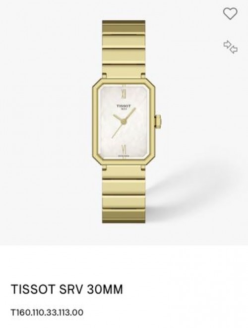 Tissot SRV 30mm Gold MOP Authentic Store Quality