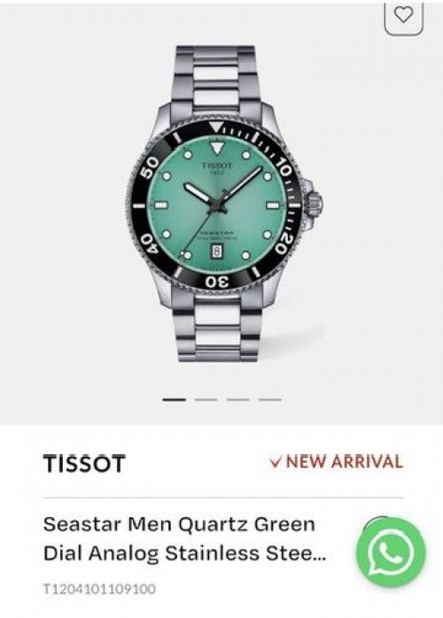 Tissot Seastar 1000 Quartz Sea Green Authentic Store Quality