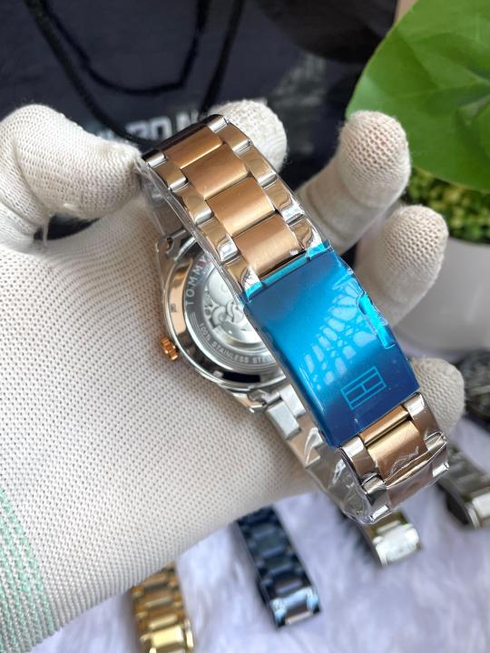 Alternative view of Tommyy Hilfiger Automatic Two Tone White Dial AT146