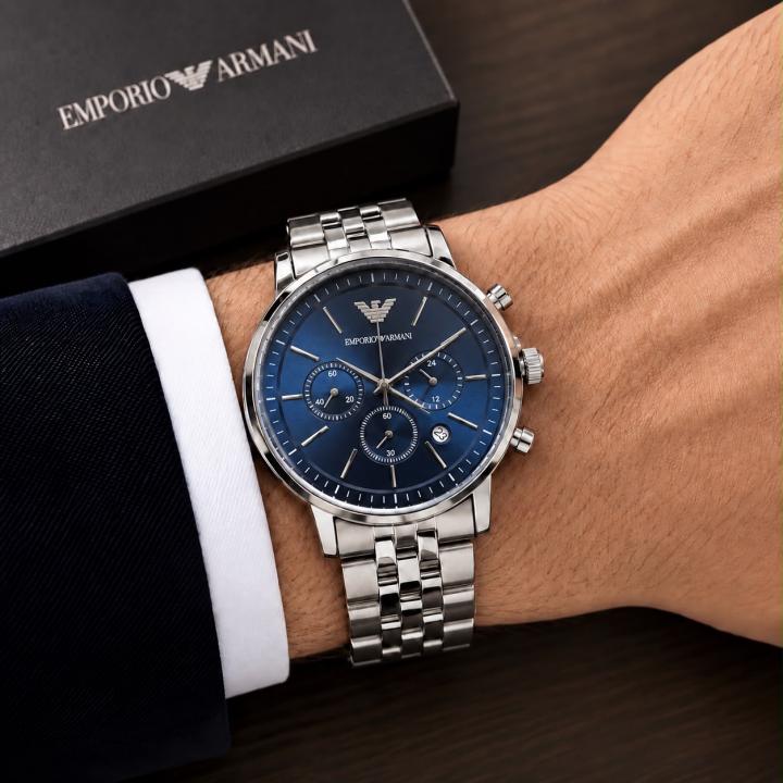 Emporio Armaani Sliver-Blue WC 2112