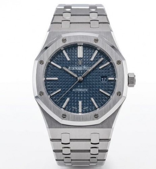 Audemars Piguet Royal Oak Silver Blue Semi ETA