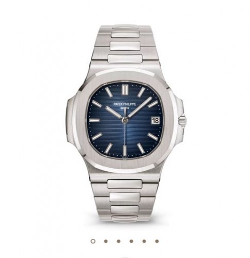 Patek Philippe Nautilus Silver Blue Semi ETA