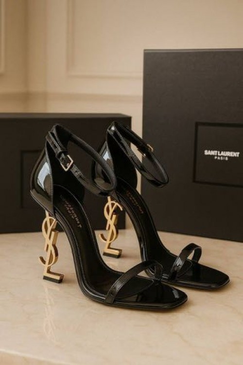 SAINT LAURENT HEELS WITH BOX CARRY BAG PREMIUM QUALITY