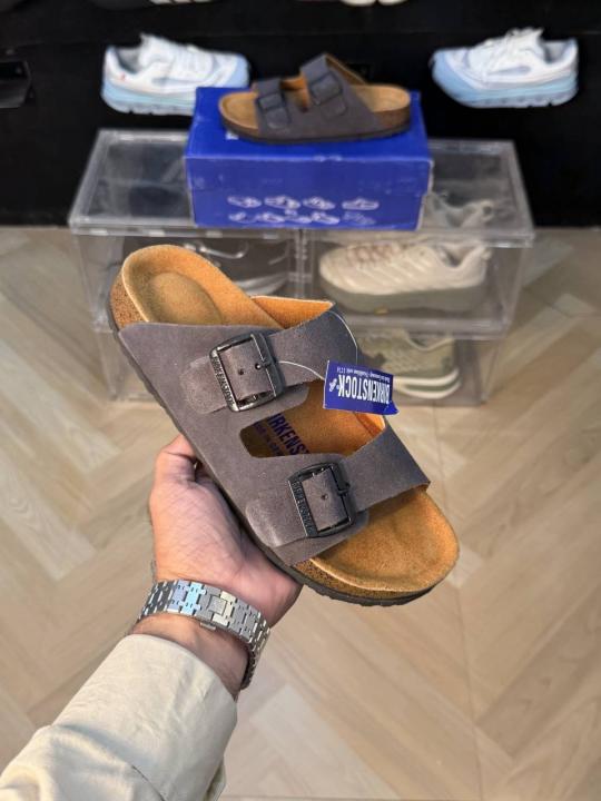 Birkenstock arizona Grey suede fix (545)
