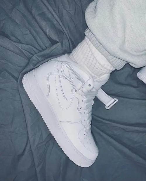Nikke Air Force 1 Mid High white Leather Quality