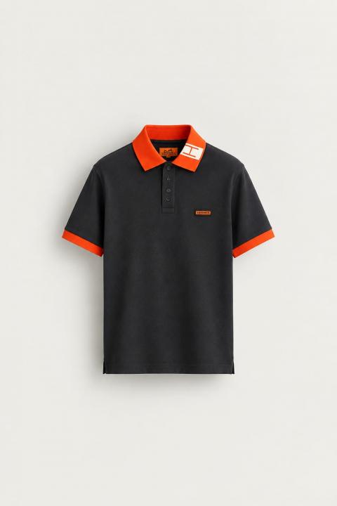 HERMEZ IMPORTED STORE ARTICLE POLO T-SHIRT GREY