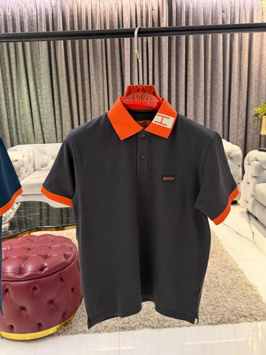HERMEZ IMPORTED STORE ARTICLE POLO T-SHIRT GREY