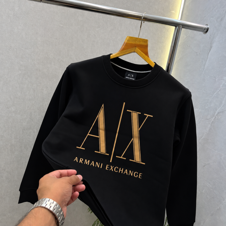Arrwa% Exchange AX Black 03 Premium Sweatshirt 583