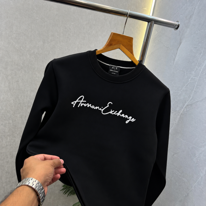 Arrwa% Exchange AX Black 04 Premium Sweatshirt 583