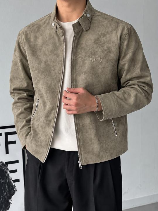 Diesal Leather Jacket Green