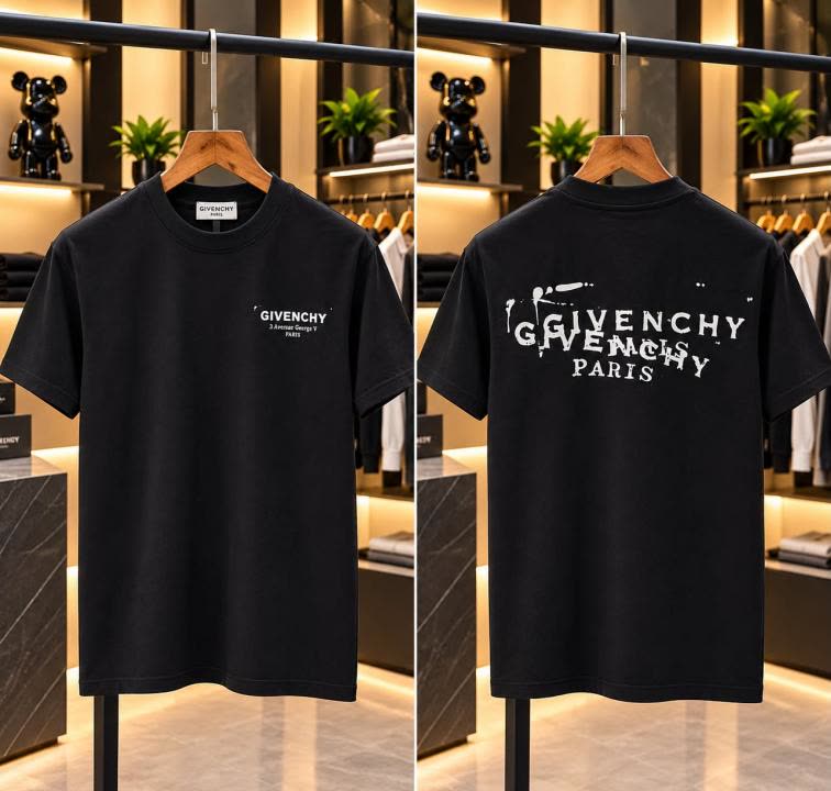 Givenchy 100% Imported Heavy Fabric Very Premium Surplus Quality Round Neck Tshirt CS457