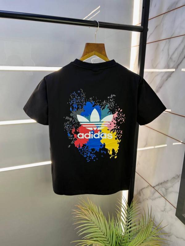 Adida  Back Printed Black Premium Round Neck T-shirt F2386-BL