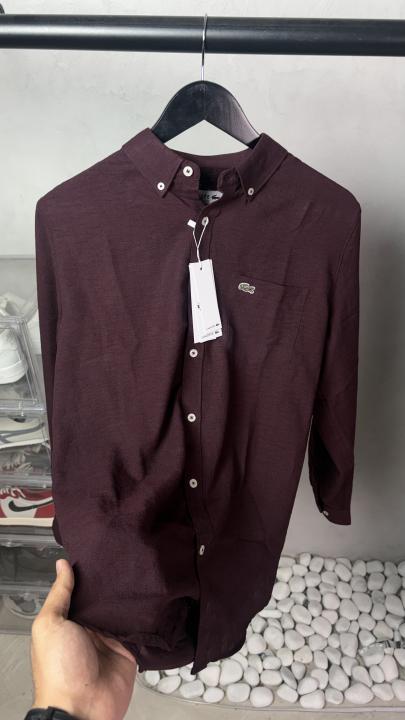 TOP QUALITY LINEN SHIRT BY LACOST