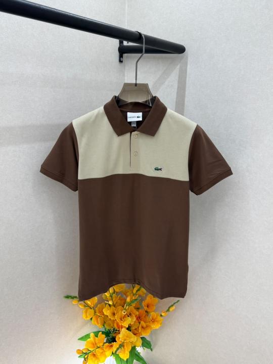 Lacost Coffee Premium Collar Neck Polo T-shirt With Brand Box Packing F3798-CO