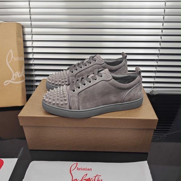 Christian Loubboutin Loius Jr. Spikes Canopy Phantom Grey