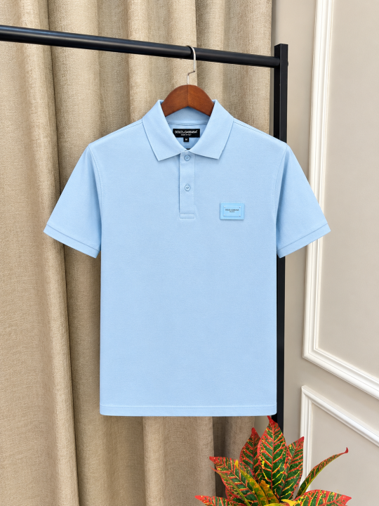 Dolche Gabana Blue Signature Brand Logo Premium Imported Polo T-Shirt(1570)