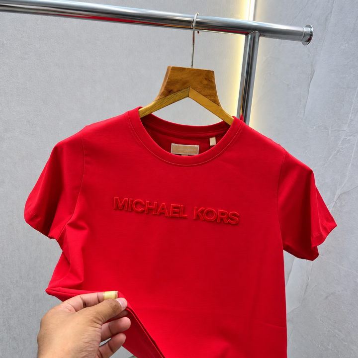 Michae Kors MK Red Women Round Neck Tshirt 585