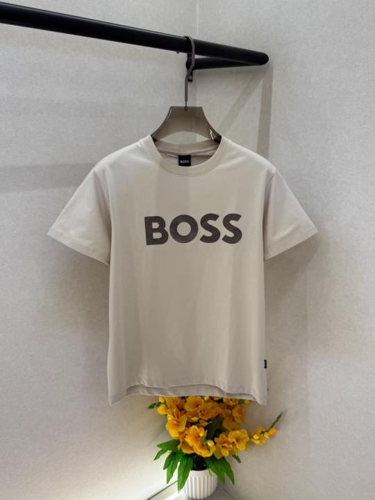 Boss Beige Premium Round Neck Polo T-shirt F3808-BE