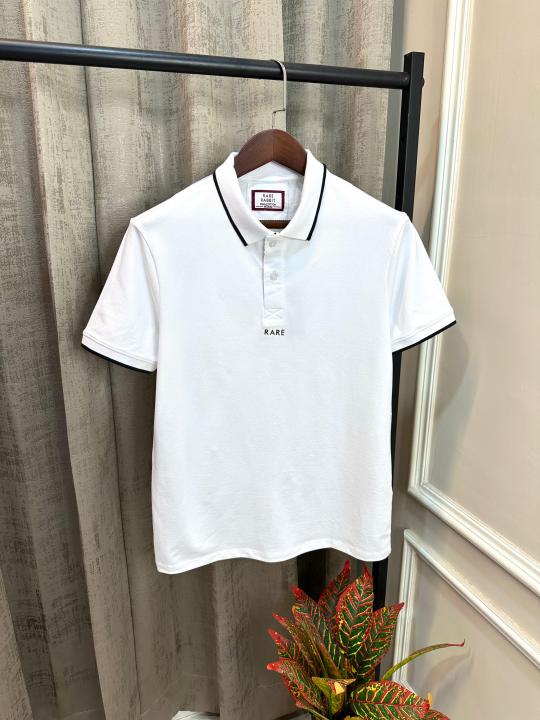 Rar_e Rabbit White Premium Imported Classic Polo T-Shirt(1458)
