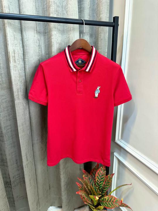 Rar_e Rabbit Red Premium Imported Classic Polo T-Shirt(1459)